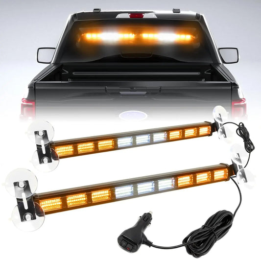2-in-1 162 LED Windshield Strobe Warning Light