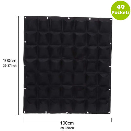 49-Pocket Hanging Planter Bag
