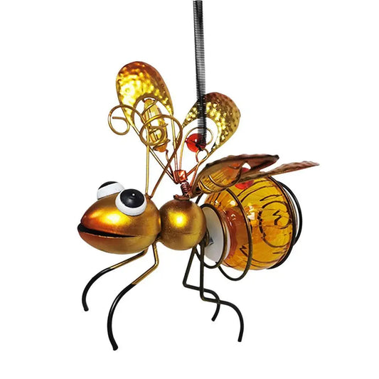 Waterproof Hanging Solar Insect Statue with Fairy Light