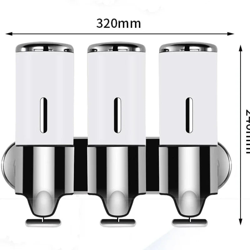 Wall-Mounted Soap & Shampoo Dispenser