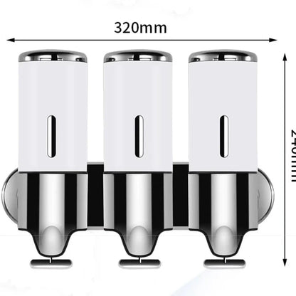 Wall-Mounted Soap & Shampoo Dispenser