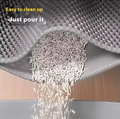 Waterproof Double Layer Cat Litter Mat – Honeycomb Litter Trapping Mat for Cats
